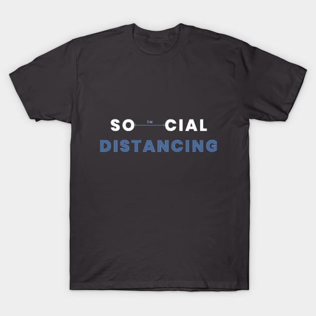 covid social distancing T-Shirt by Inklings